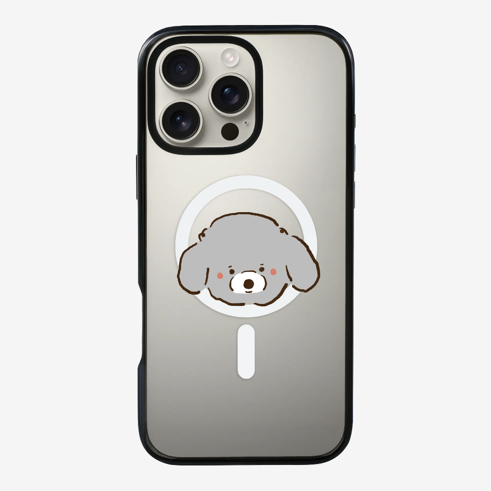 Germany Grey Poodle Phone Case