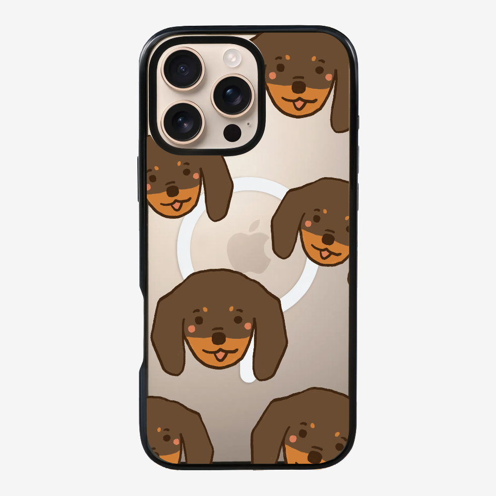 Brown Dachshund Wonderland Phone Case