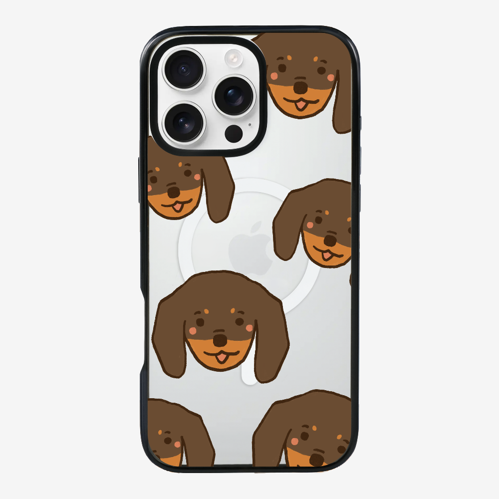 Brown Dachshund Wonderland Phone Case