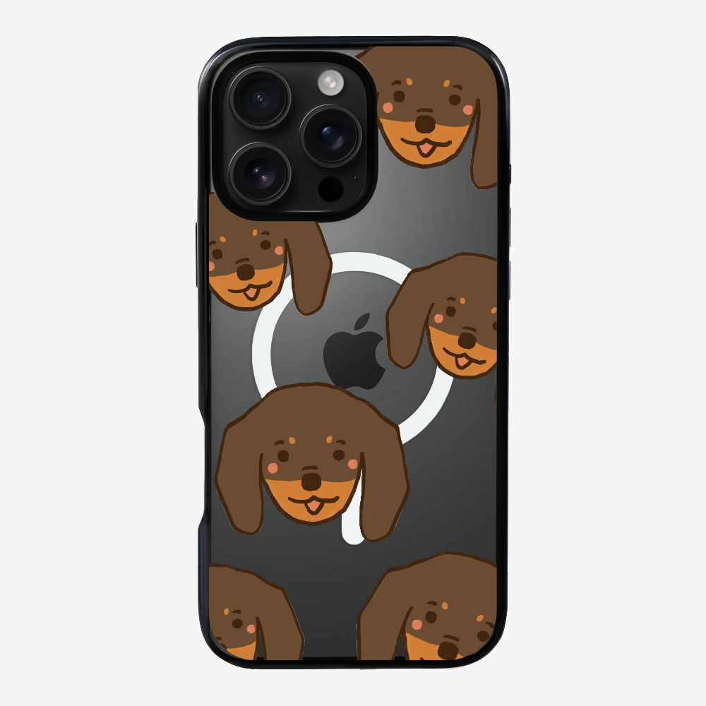 Brown Dachshund Wonderland Phone Case