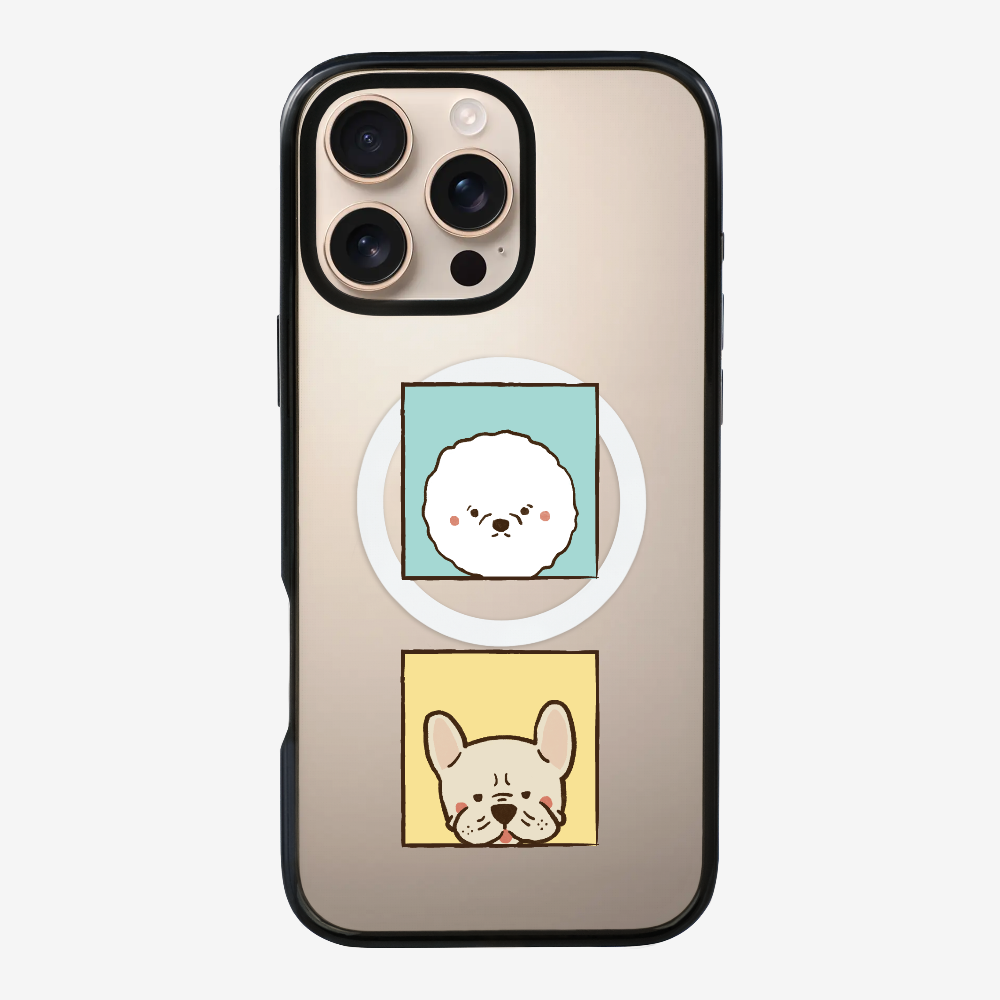 Bichon and Bulldog Phone Case