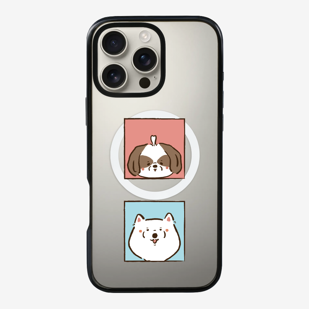 Apso and Samoyed Phone Case