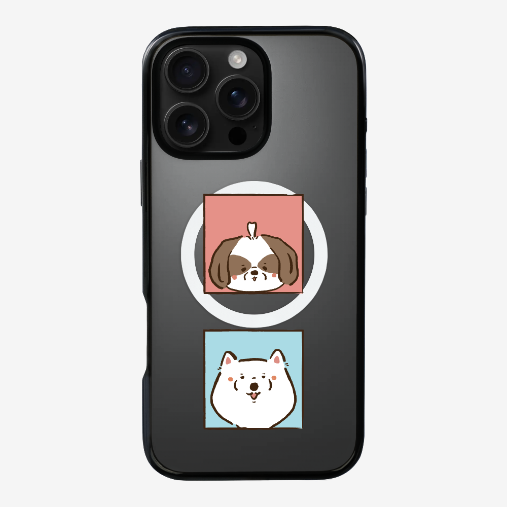 Apso and Samoyed Phone Case