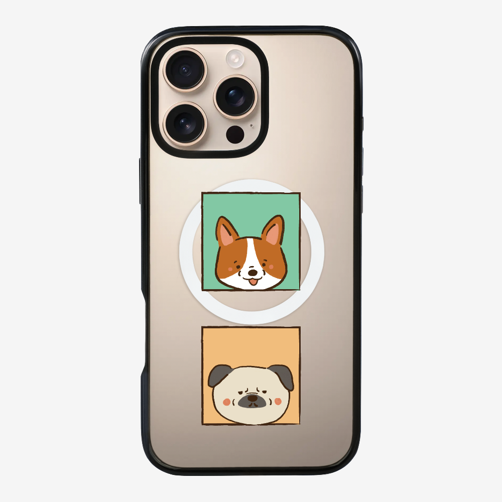 Corgi and Pug Phone Case