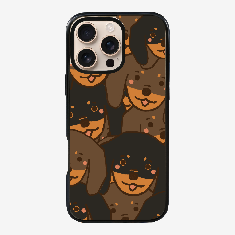 Crowded Dachshund Phone Case