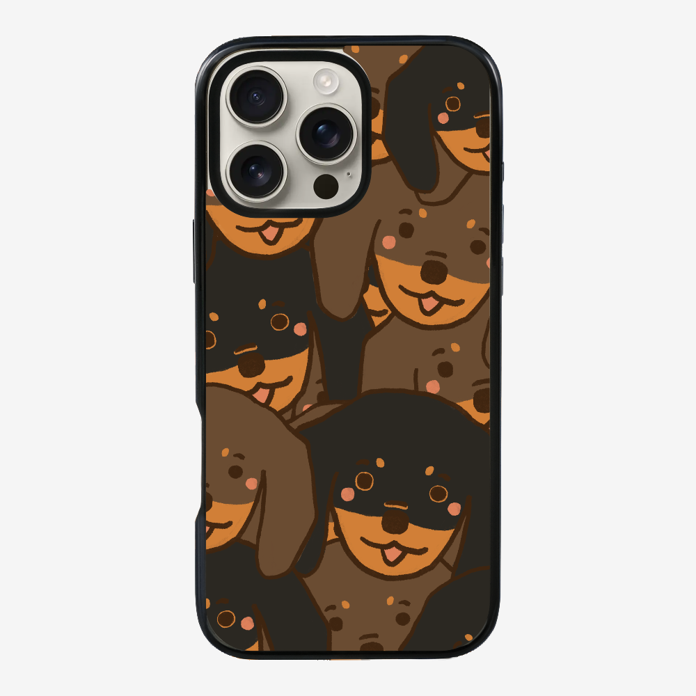 Crowded Dachshund Phone Case