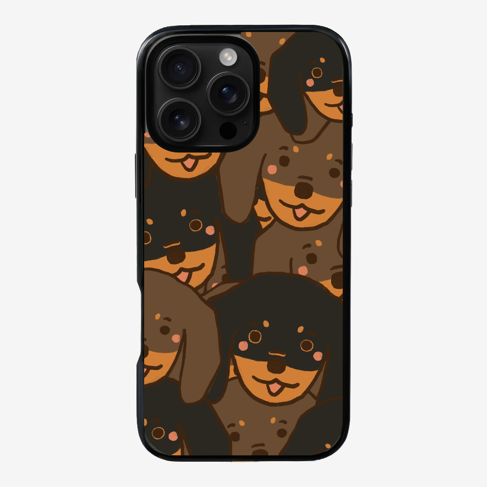 Crowded Dachshund Phone Case