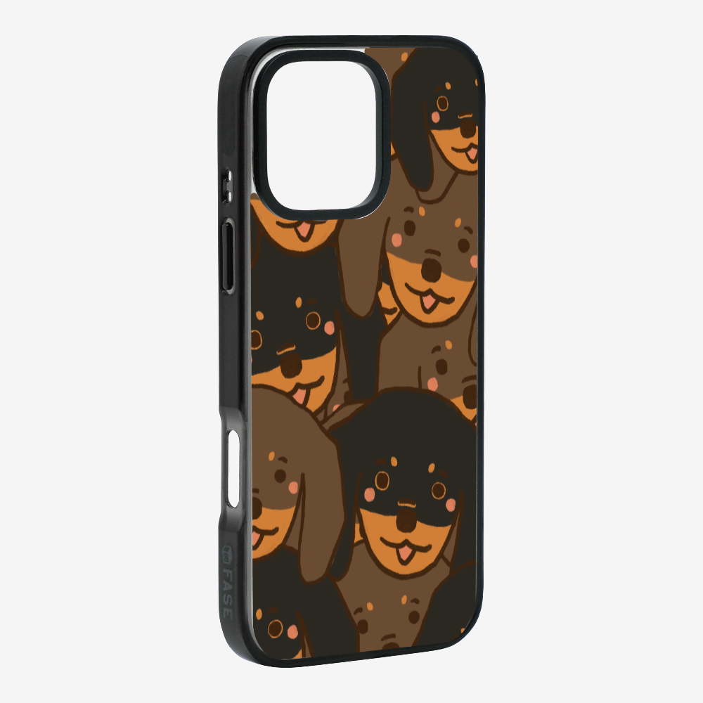 Crowded Dachshund Phone Case