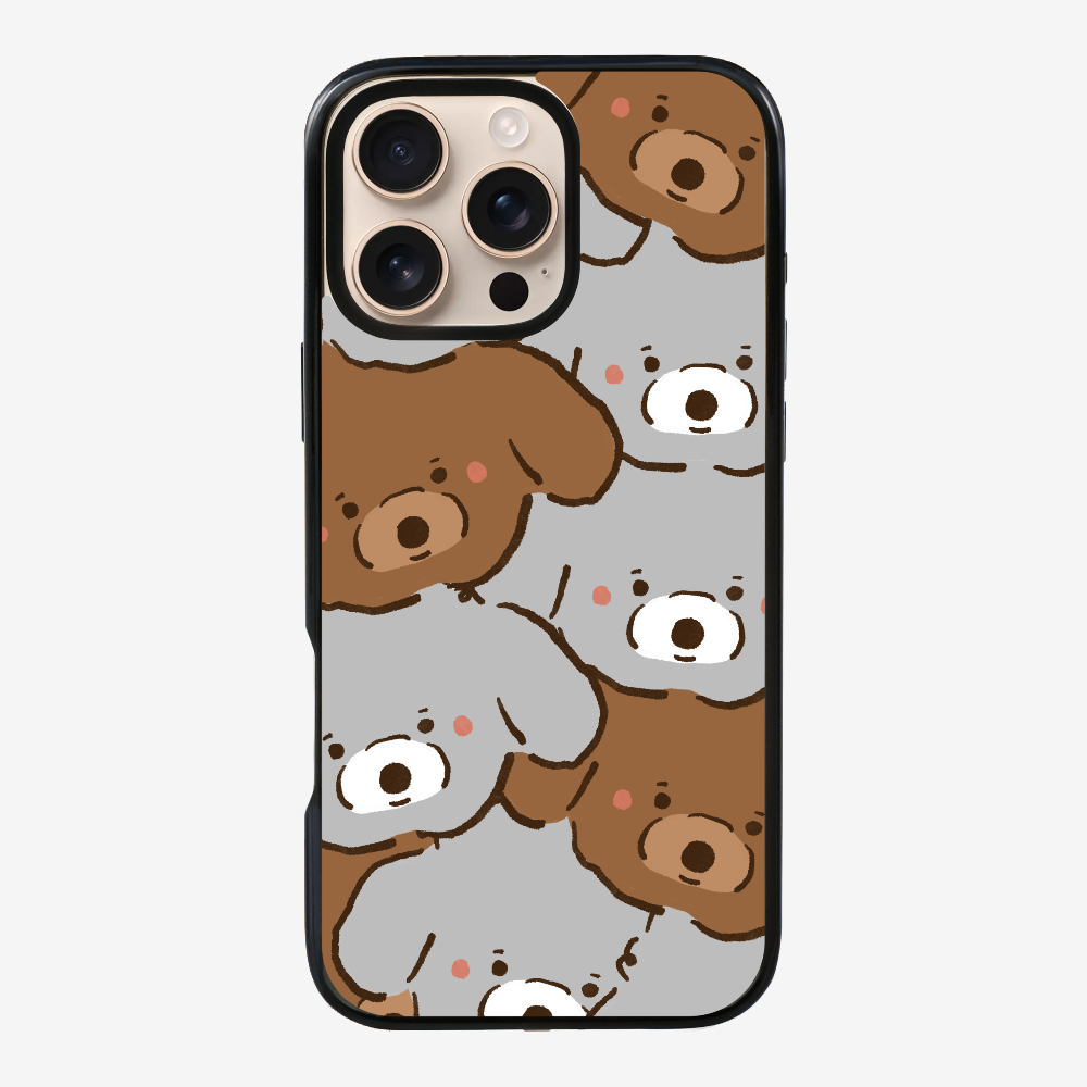 Crowded Poodle Phone Case