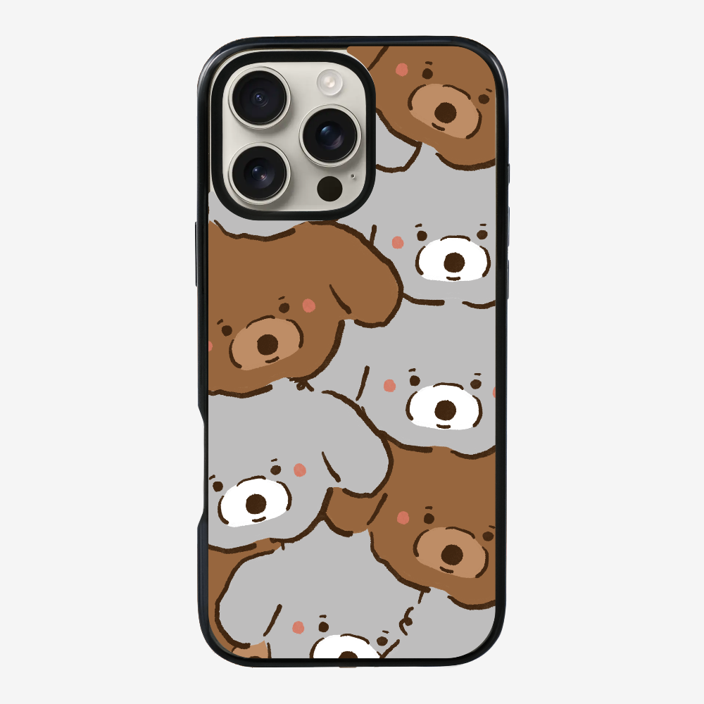 Crowded Poodle Phone Case