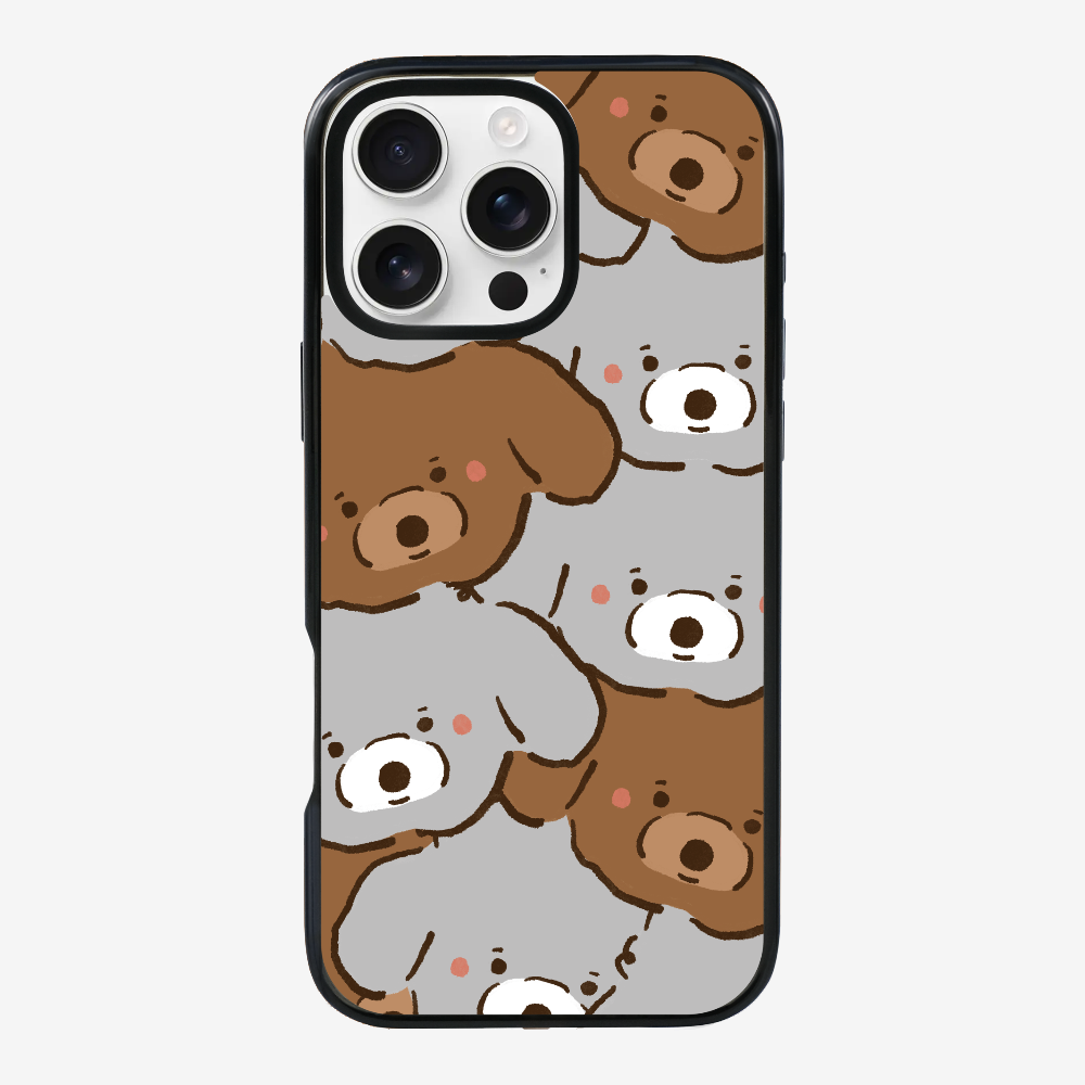 Crowded Poodle Phone Case