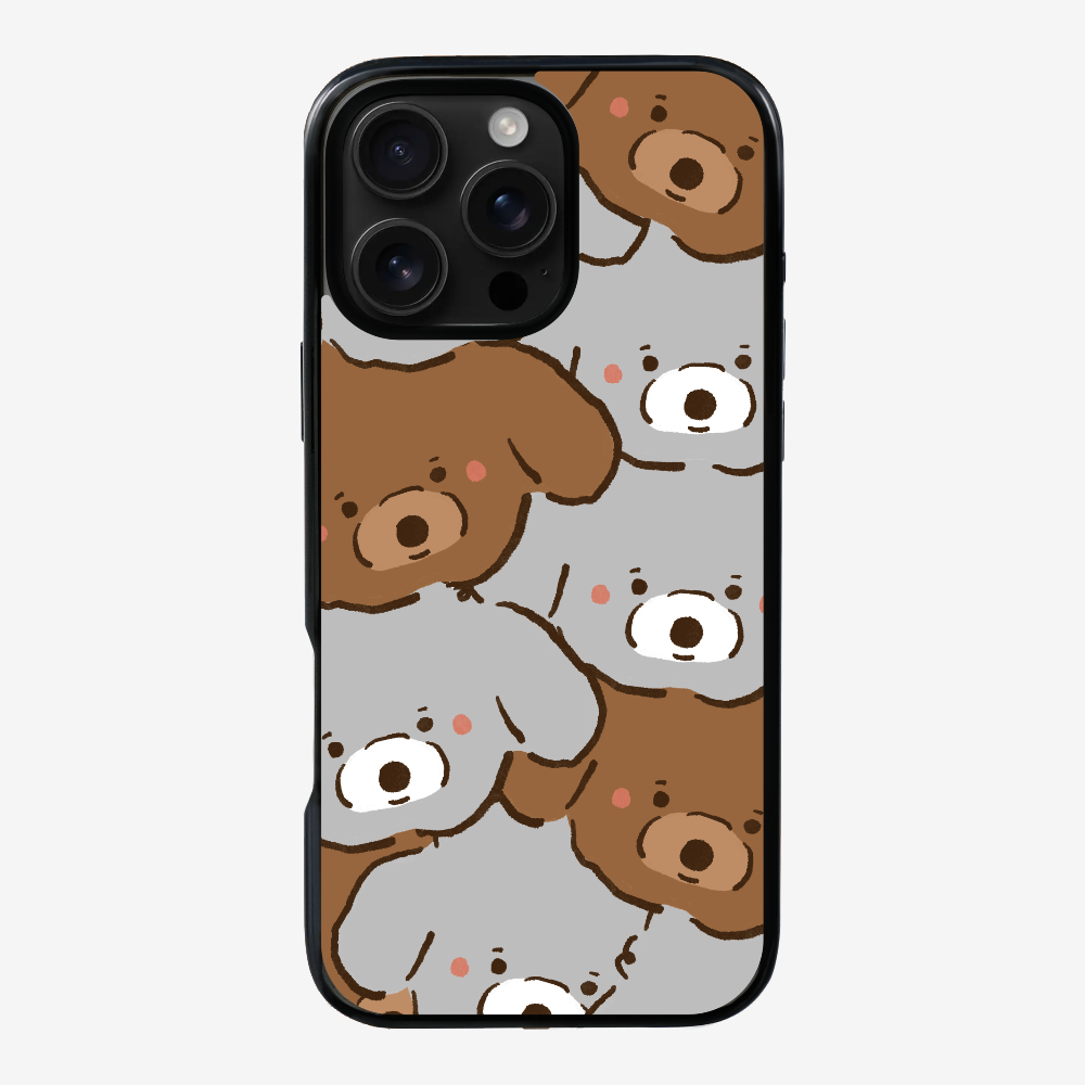 Crowded Poodle Phone Case