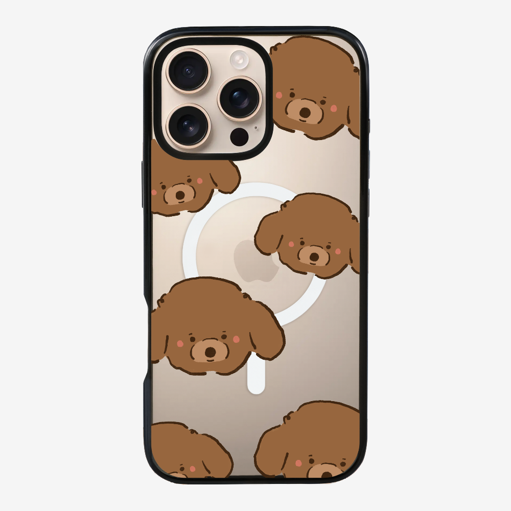 Brown Poodle Wonderland Phone Case