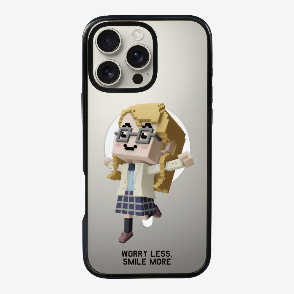 Worry Less, Smile More Phone Case