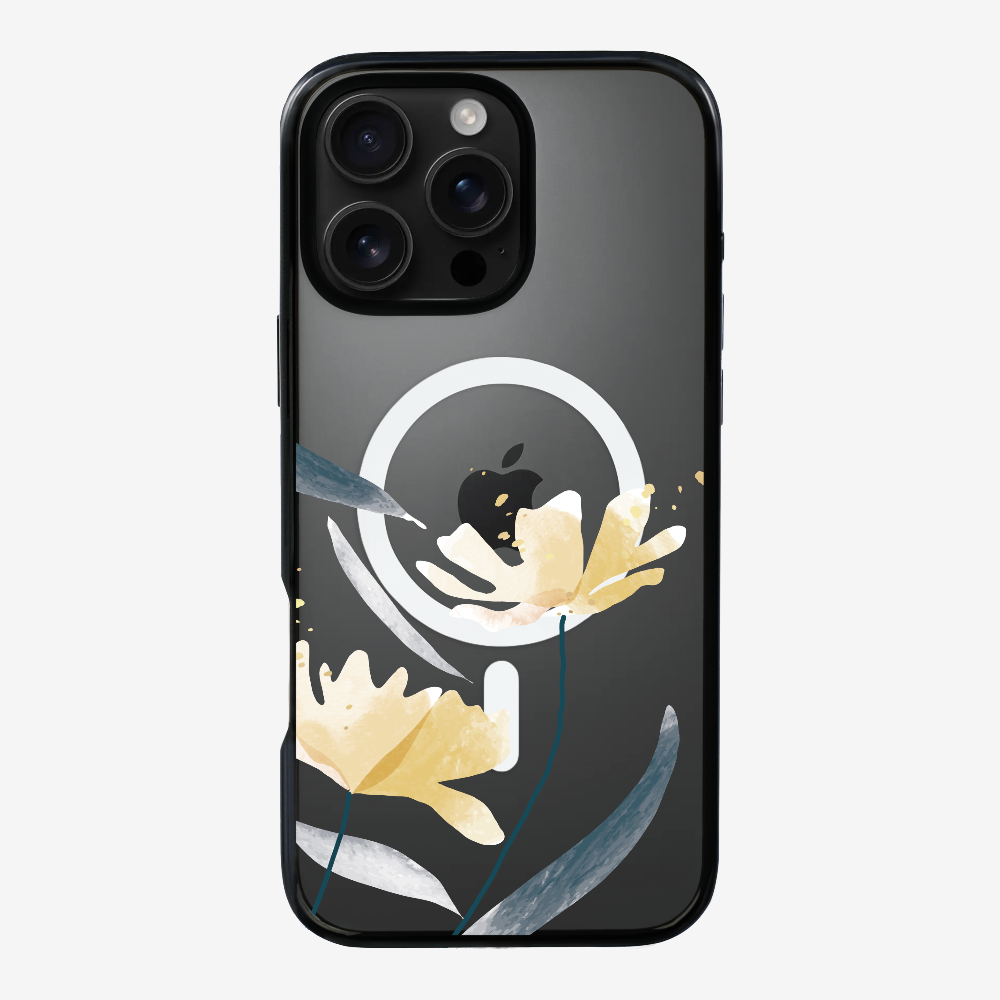 Golden Spring Floral (Transparent) Phone Case