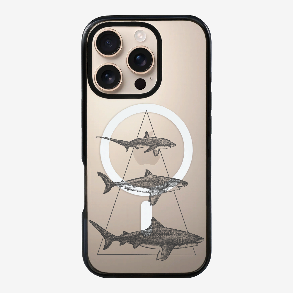 Illustration of Sharks Phone Case