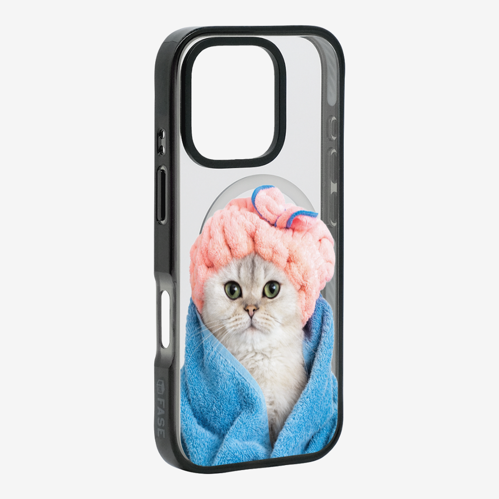 Cute White Kitten (Transparent) Phone Case