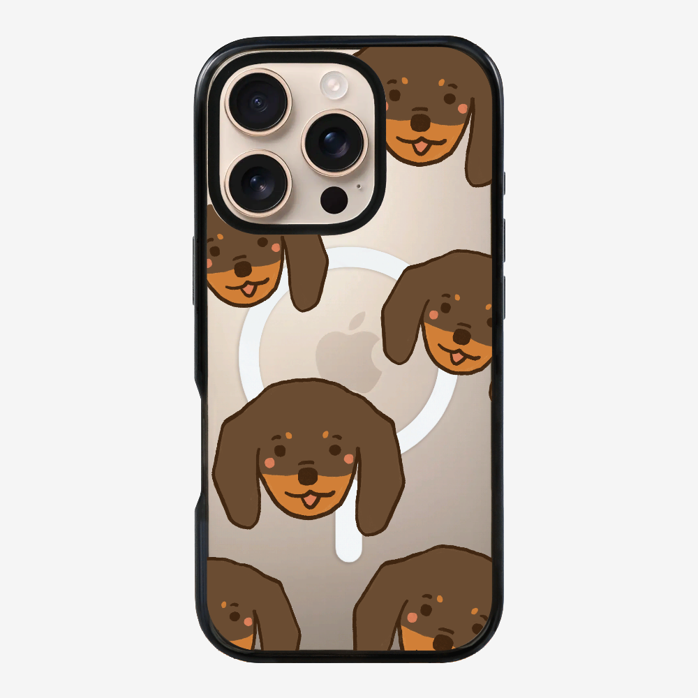 Brown Dachshund Wonderland Phone Case