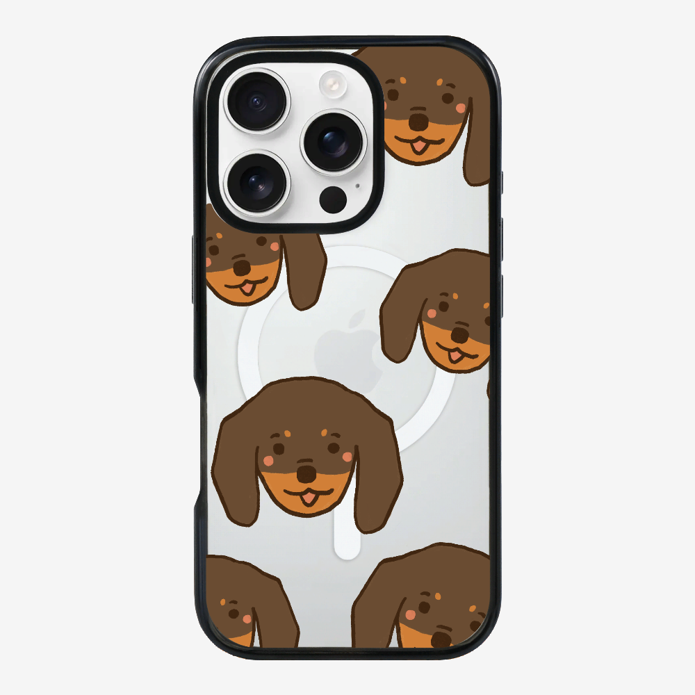 Brown Dachshund Wonderland Phone Case