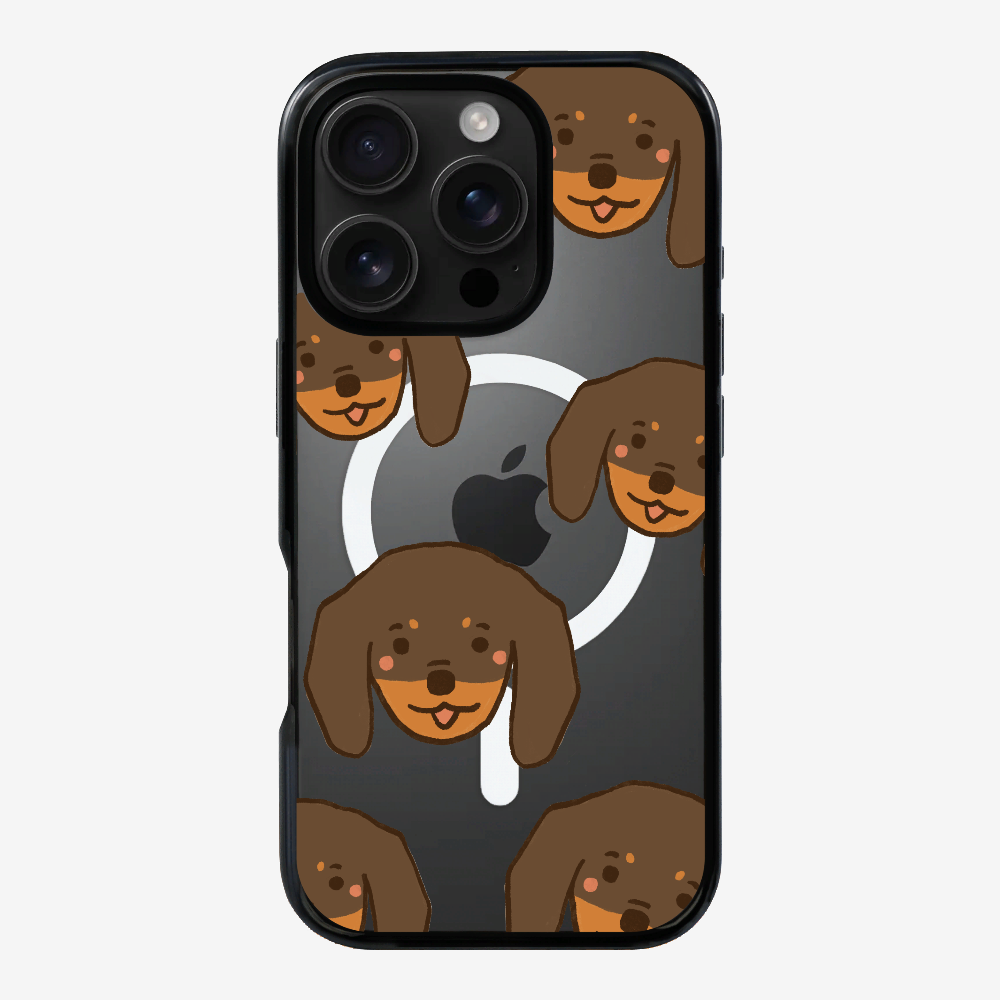 Brown Dachshund Wonderland Phone Case