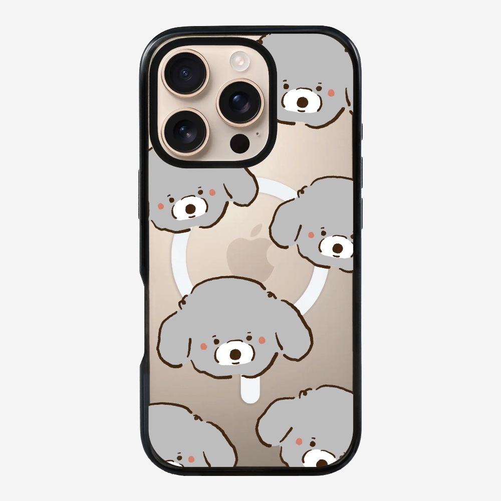 Grey Poodle Wonderland Phone Case