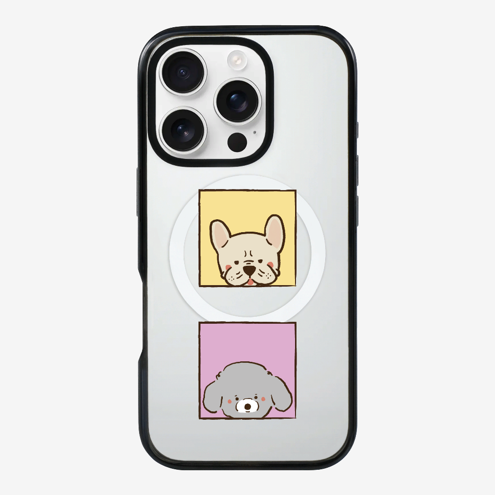 Bulldog and Poodle Phone Case