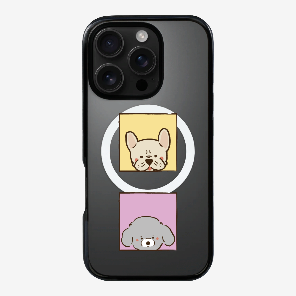 Bulldog and Poodle Phone Case