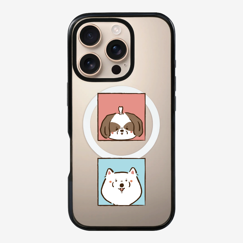 Apso and Samoyed Phone Case