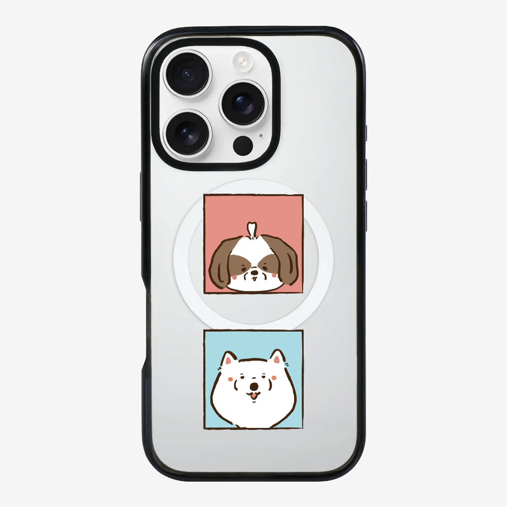 Apso and Samoyed Phone Case