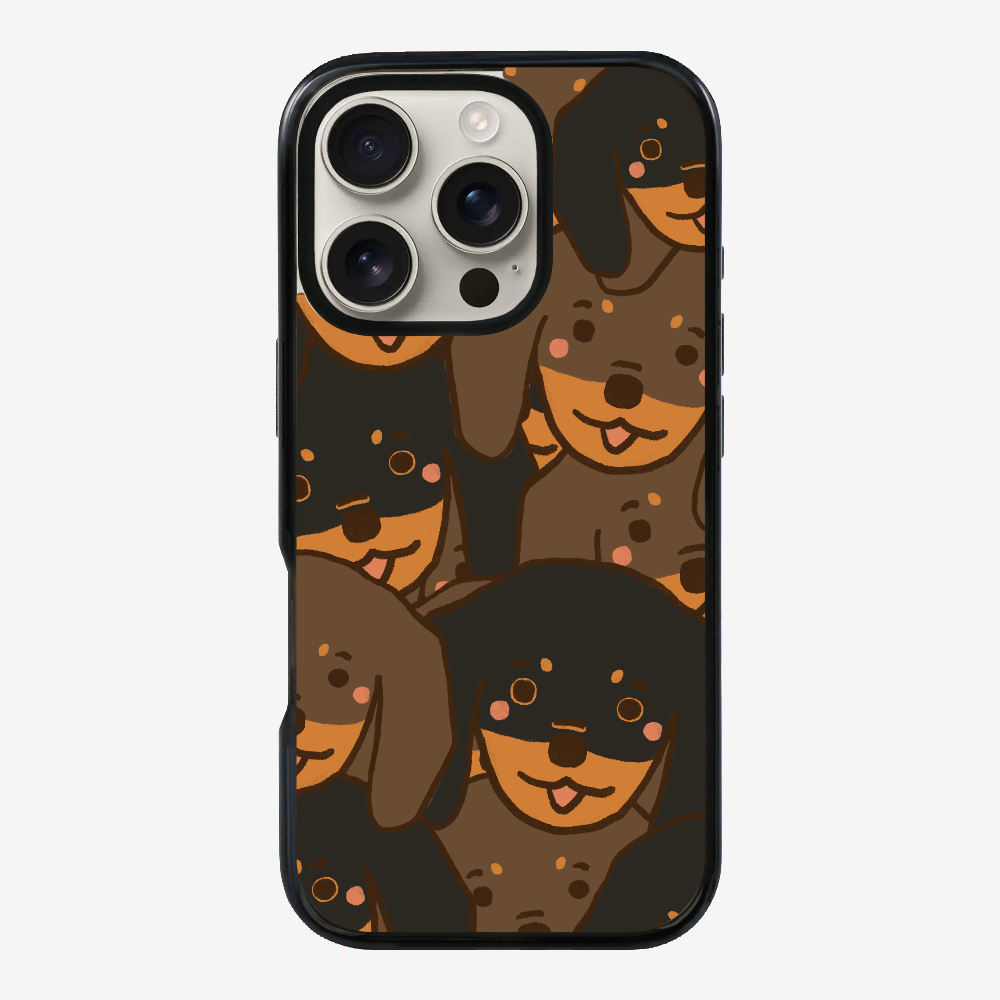 Crowded Dachshund Phone Case