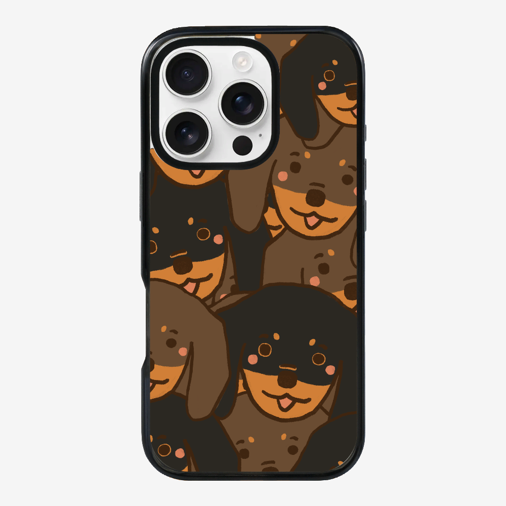 Crowded Dachshund Phone Case