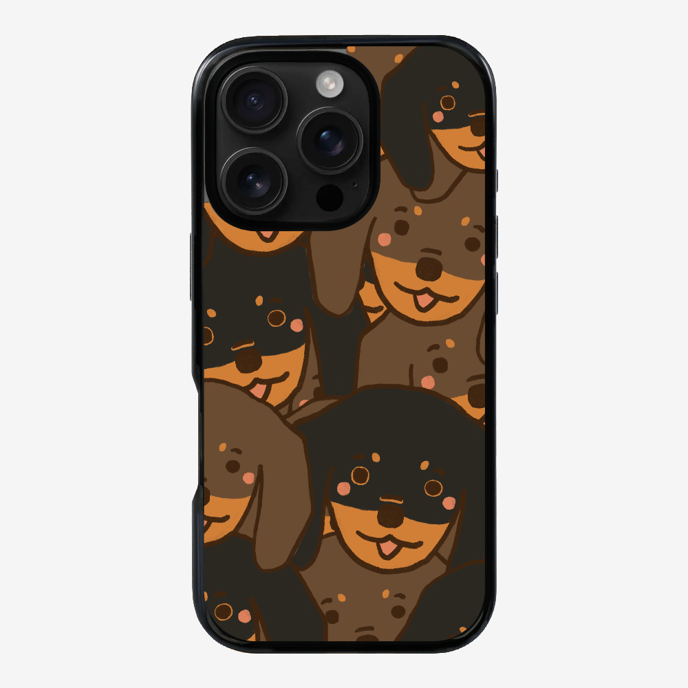 Crowded Dachshund Phone Case