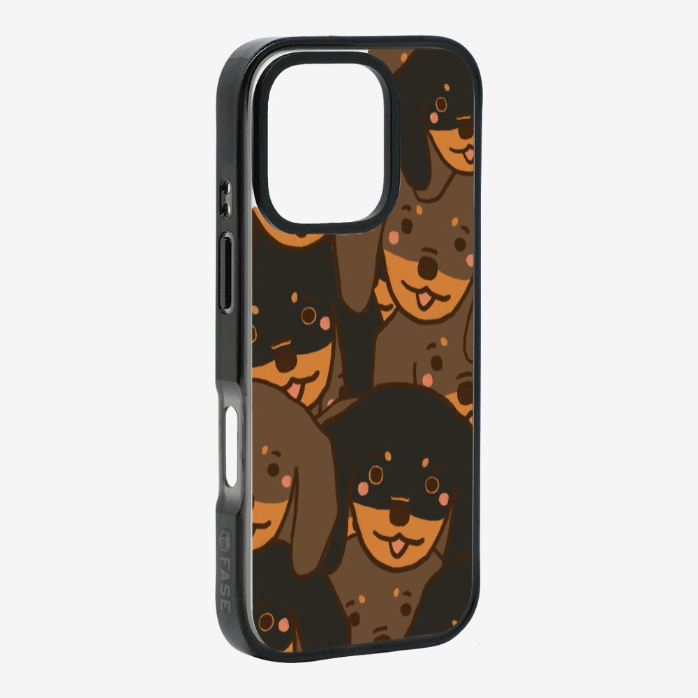 Crowded Dachshund Phone Case
