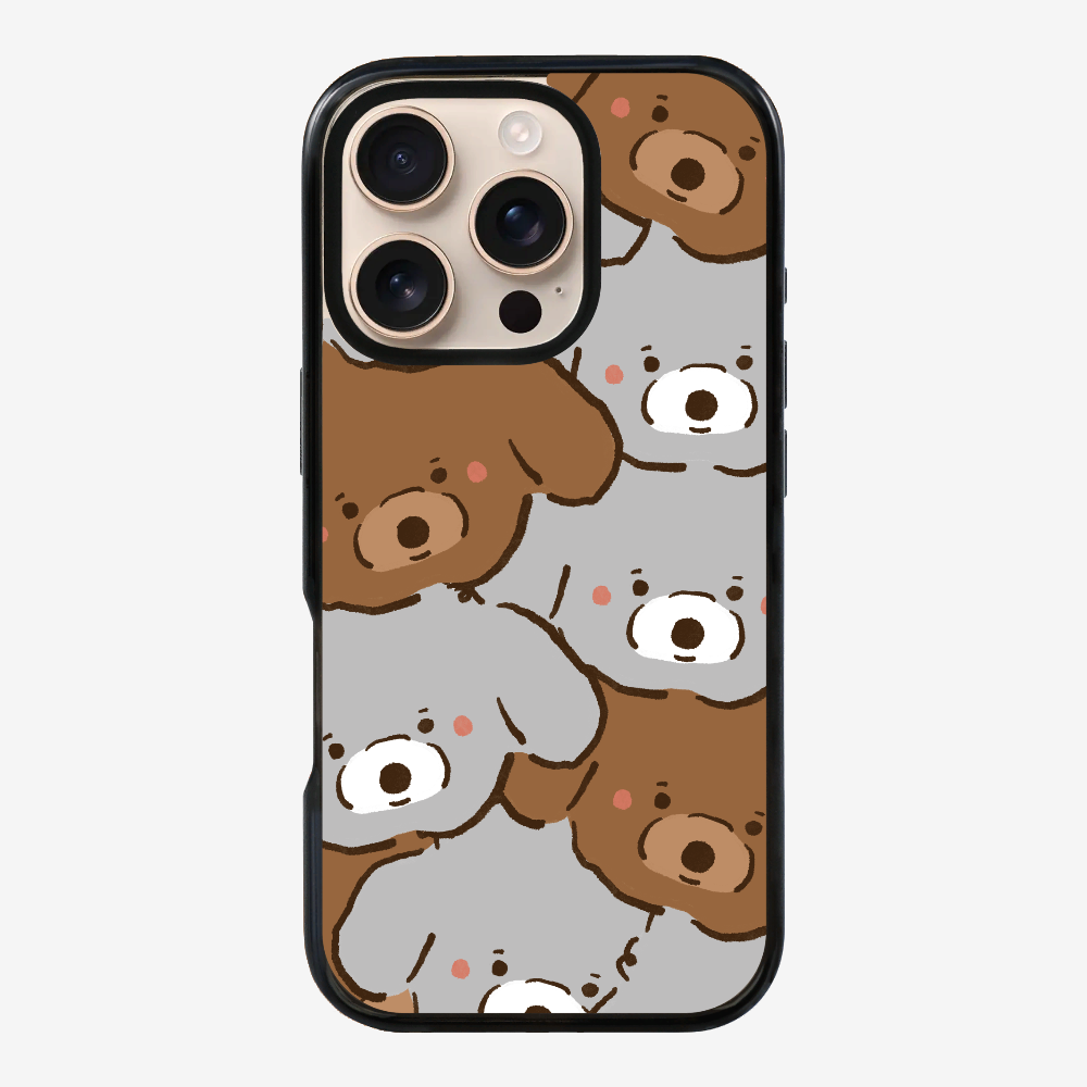 Crowded Poodle Phone Case
