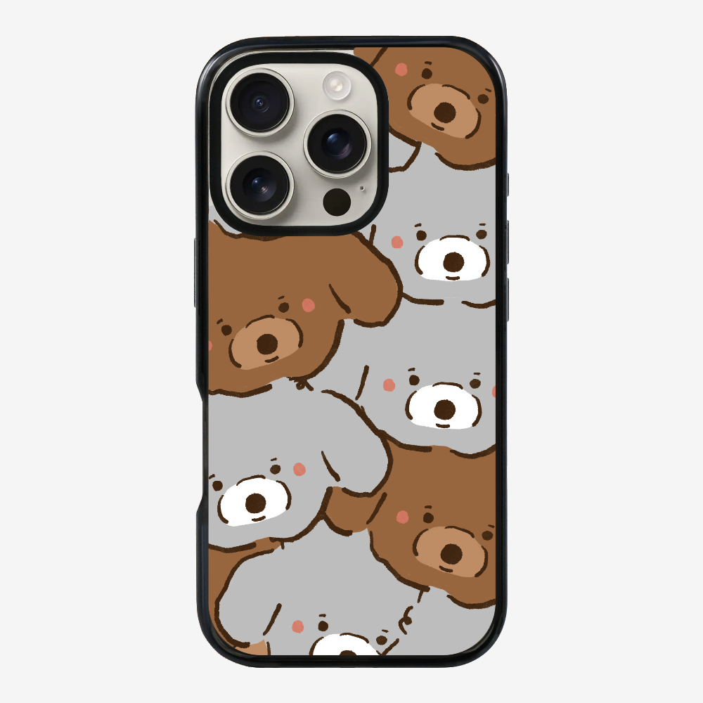 Crowded Poodle Phone Case