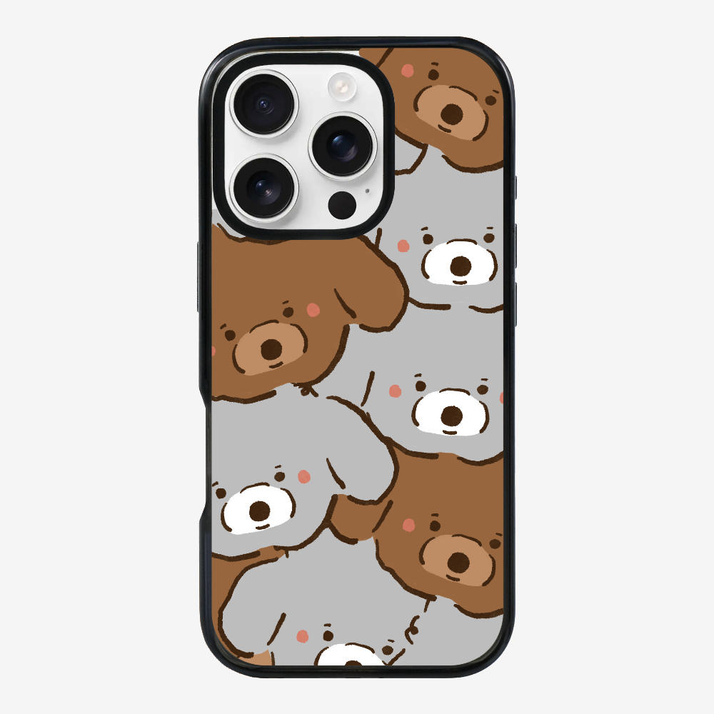 Crowded Poodle Phone Case