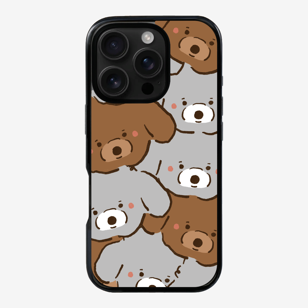 Crowded Poodle Phone Case