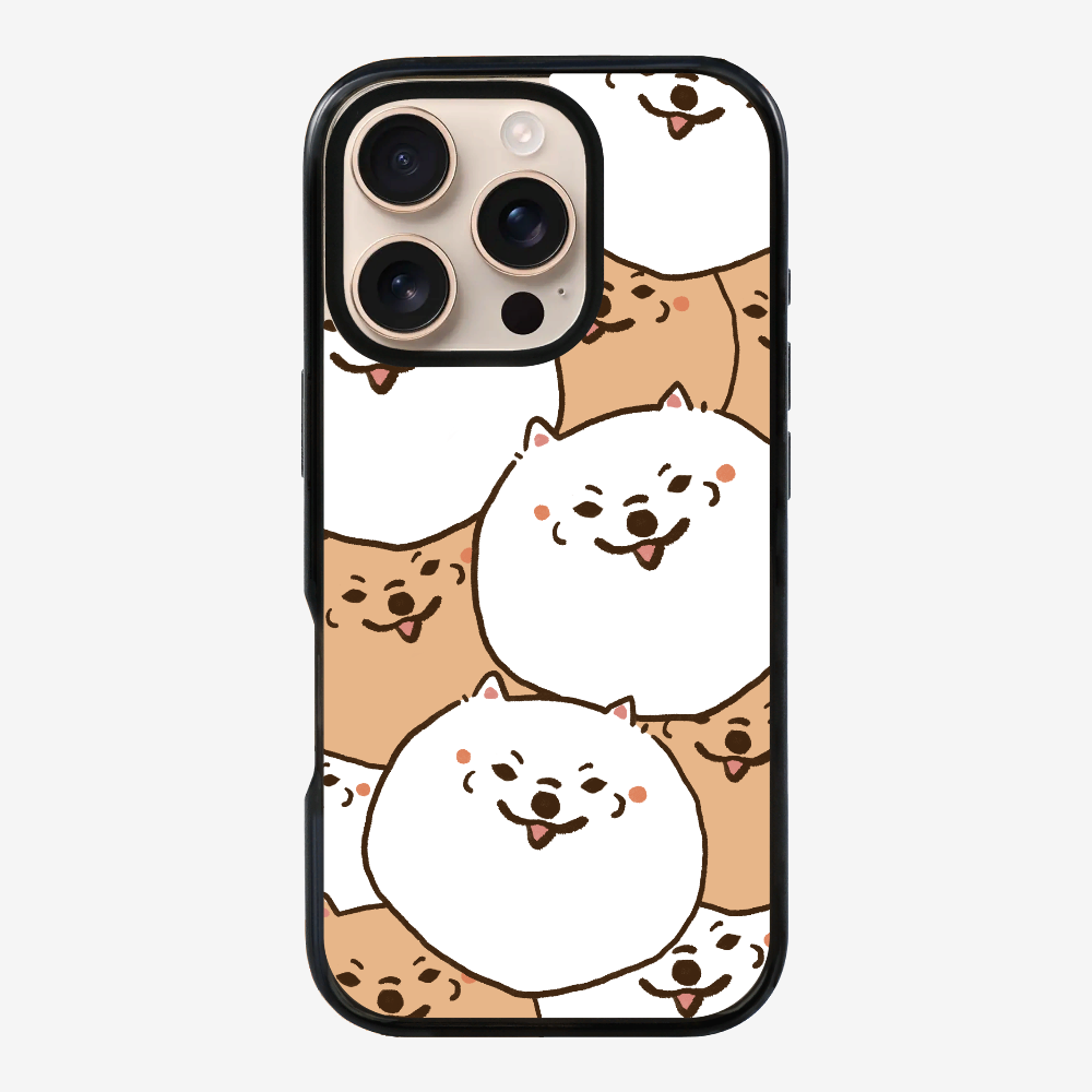 Crowded Pomeranian Phone Case