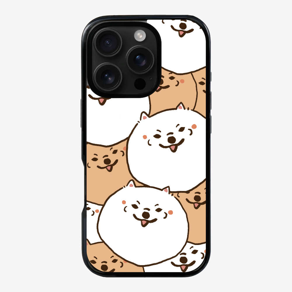 Crowded Pomeranian Phone Case