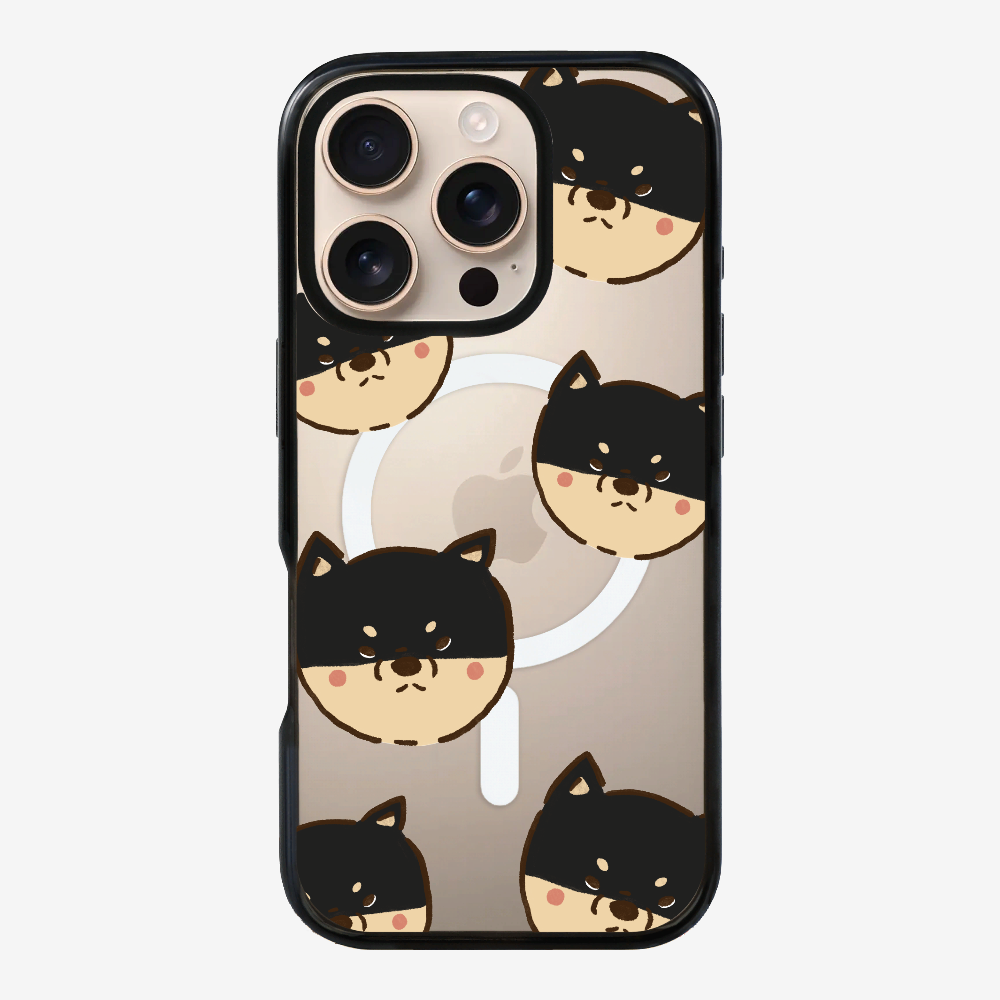 Black Shiba Wonderland Phone Case