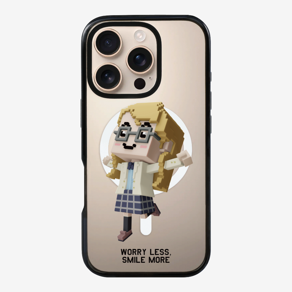Worry Less, Smile More Phone Case