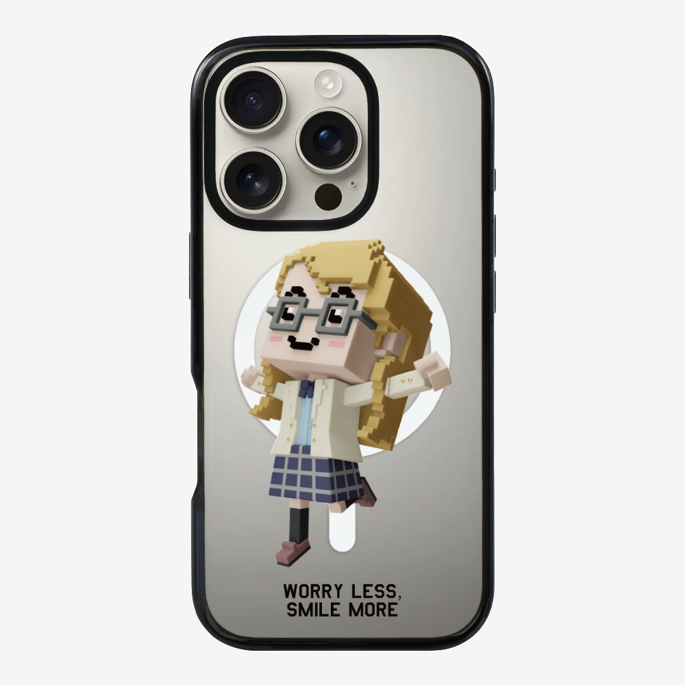 Worry Less, Smile More Phone Case