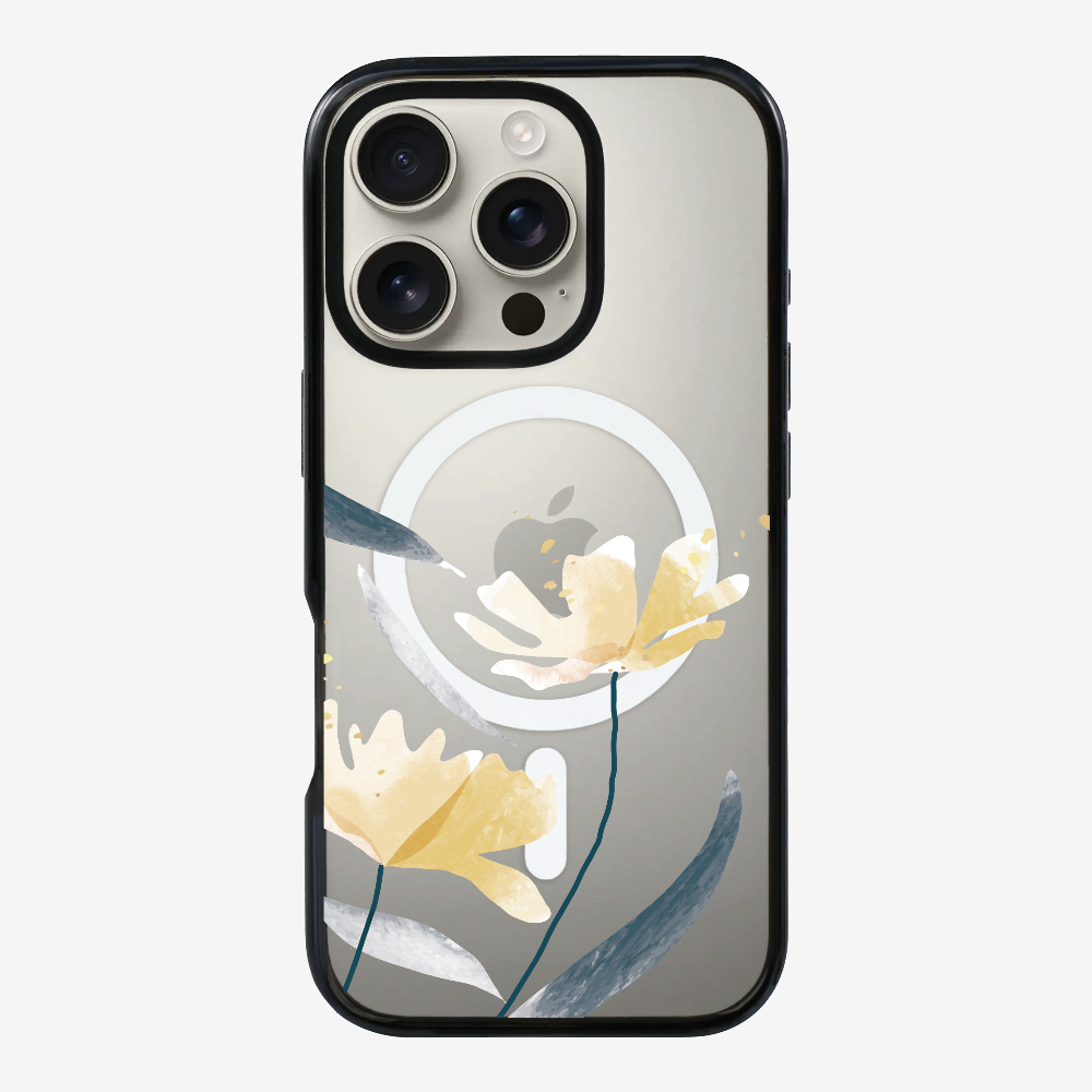 Golden Spring Floral (Transparent) Phone Case