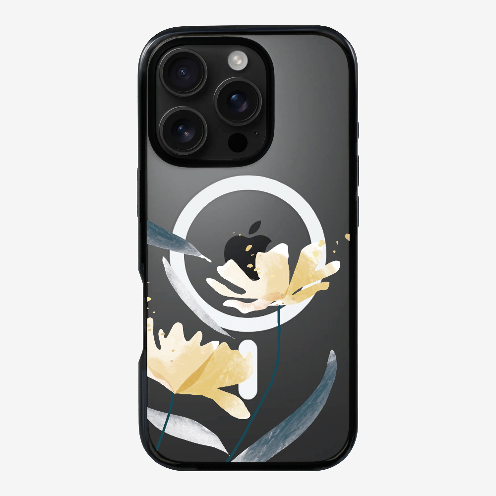 Golden Spring Floral (Transparent) Phone Case
