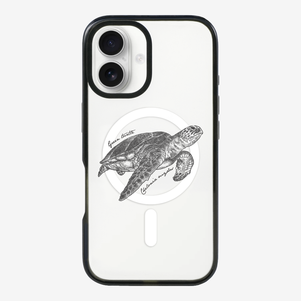 Green Turtle (Chelonia mydas) Phone Case