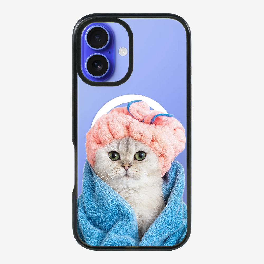 Cute White Kitten (Transparent) Phone Case