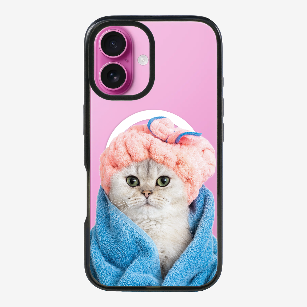 Cute White Kitten (Transparent) Phone Case