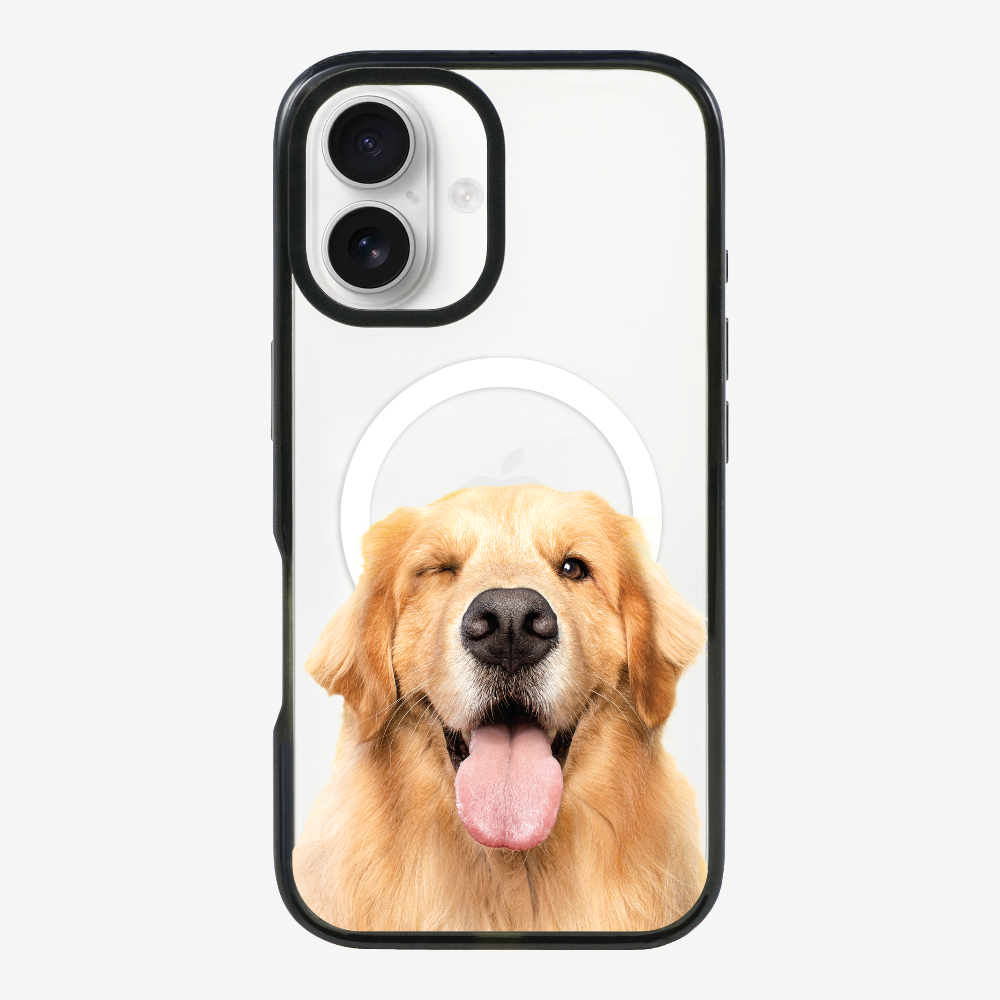 單眼金毛尋回犬 (透明)保護殼