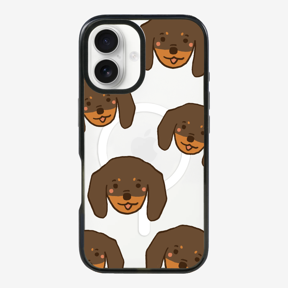 Brown Dachshund Wonderland Phone Case