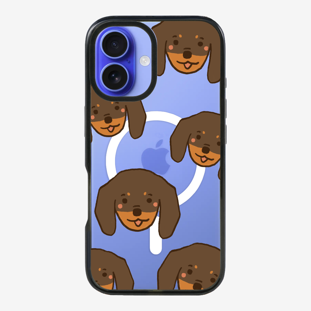 Brown Dachshund Wonderland Phone Case